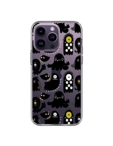 iPhone 14 Pro Max Case Monsters Pattern Mostri Clear - Maria Jose Da Luz