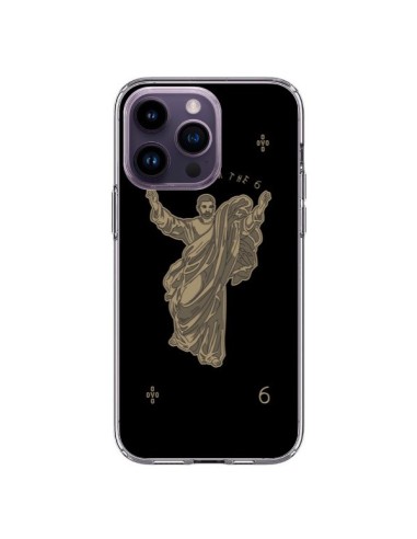 Coque iPhone 14 Pro Max God Black Drake Chanteur Jeu Cartes - Mikadololo