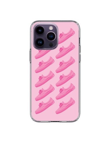 Coque iPhone 14 Pro Max Pink Rose Vans Chaussures - Mikadololo
