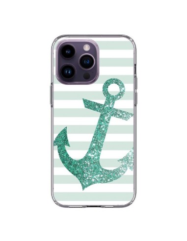 Cover iPhone 14 Pro Max Ancora Marina Verde - Monica Martinez