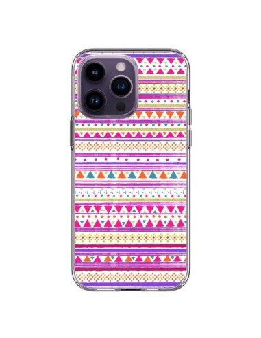 iPhone 14 Pro Max Case Bandana Pink Aztec - Monica Martinez