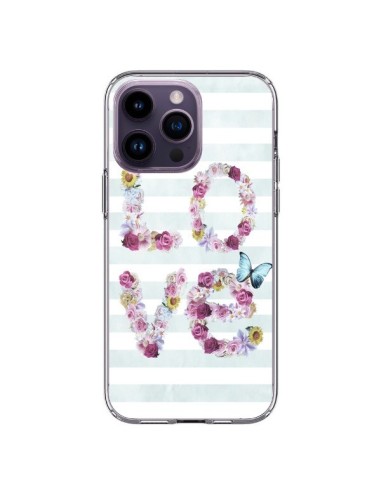 Coque iPhone 14 Pro Max Love Fleurs Flower - Monica Martinez
