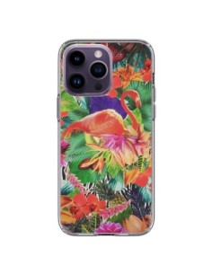 iPhone 14 Pro Max Case Flamingo Pink Tropicale - Monica...