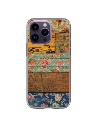 Cover iPhone 14 Pro Max Barocco Style Legno - Maximilian San