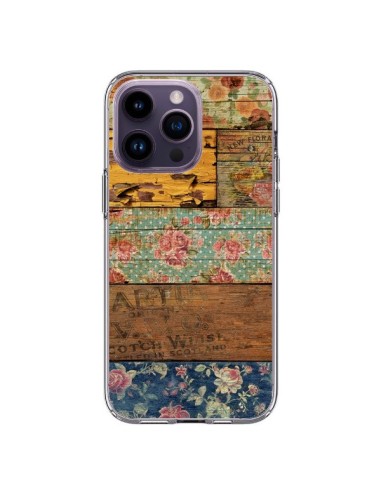 iPhone 14 Pro Max Case Barocco Style Wood - Maximilian San