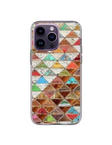 Coque iPhone 14 Pro Max Love Pattern Triangle - Maximilian San
