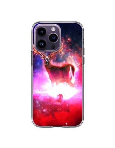 Coque iPhone 14 Pro Max Cosmic Deer Cerf Galaxy - Maximilian San