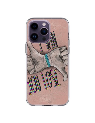 Coque iPhone 14 Pro Max I win You lose - Maximilian San