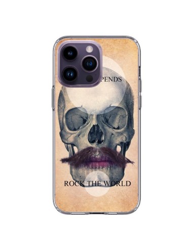 Coque iPhone 14 Pro Max Rock Skull Tête de Mort - Maximilian San