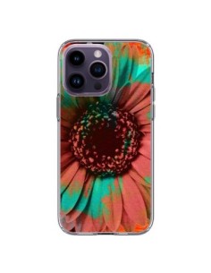 Coque iPhone 14 Pro Max Tournesol Lysergic Flower -...