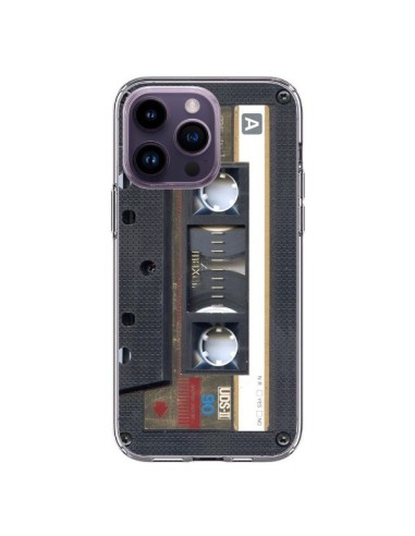 Cover iPhone 14 Pro Max Cassette Oro K7 - Maximilian San