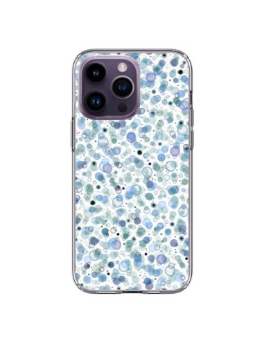 Cover iPhone 14 Pro Max Cosmic Bolle Blu - Ninola Design