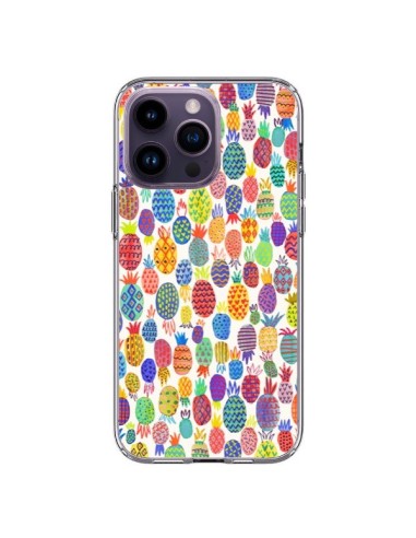 Coque iPhone 14 Pro Max Cute Pineapples - Ninola Design