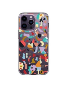 iPhone 14 Pro Max Case Dreamy Animal Shapes White -...