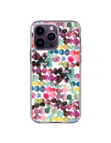 Coque iPhone 14 Pro Max Gradient Tropical Color Lines - Ninola Design