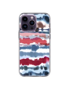 Coque iPhone 14 Pro Max Smoky Marble Watercolor Dark -...