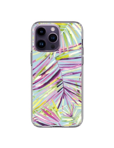 Coque iPhone 14 Pro Max Tropical Flowers Multicolored - Ninola Design