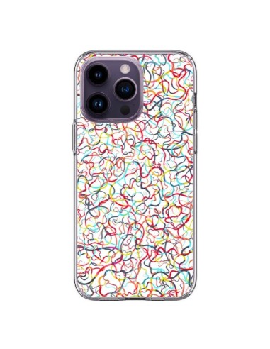 Coque iPhone 14 Pro Max Water Drawings White - Ninola Design