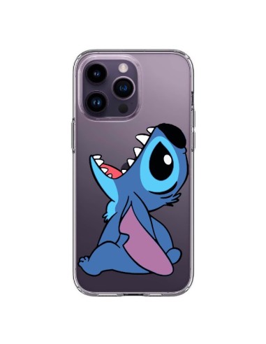 Coque iPhone 14 Pro Max Stitch de Lilo et Stitch Transparente