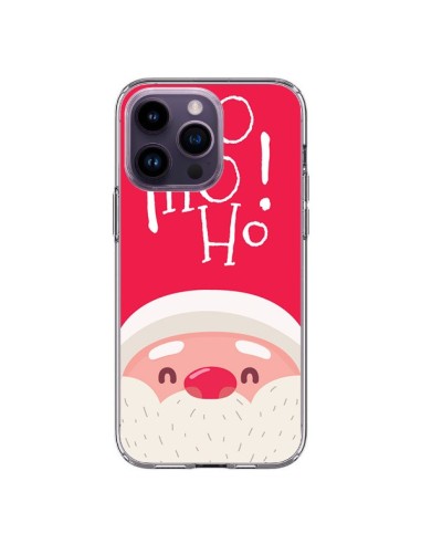 Coque iPhone 14 Pro Max Père Noël Oh Oh Oh Rouge - Nico