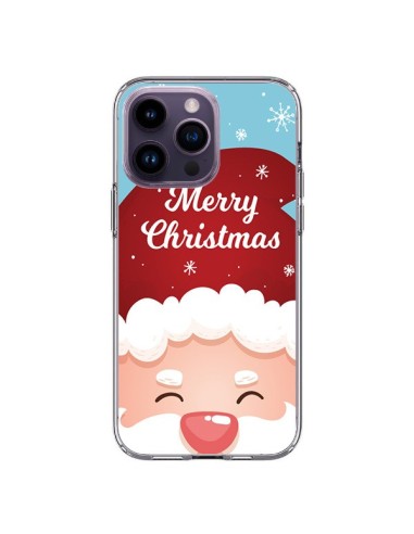 Coque iPhone 14 Pro Max Bonnet du Père Noël Merry Christmas - Nico