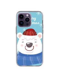 iPhone 14 Pro Max Case Bear White from Christmas Merry...