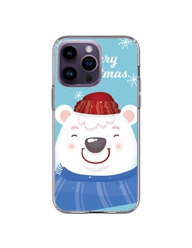 iPhone 14 Pro Max Case Bear White from Christmas Merry Christmas - Nico