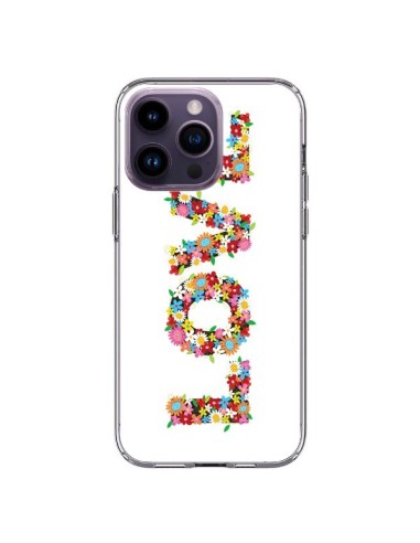 Coque iPhone 14 Pro Max Love Fleurs - Nico