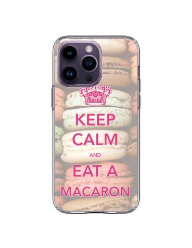 Coque iPhone 14 Pro Max Keep Calm and Eat A Macaron - Nico