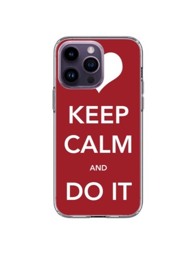 Cover iPhone 14 Pro Max Keep Calm and Do It - Nico