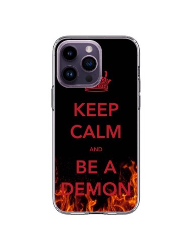 Coque iPhone 14 Pro Max Keep Calm and Be A Demon - Nico