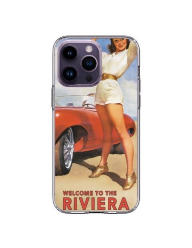 Coque iPhone 14 Pro Max Welcome to the Riviera Vintage Pin Up - Nico