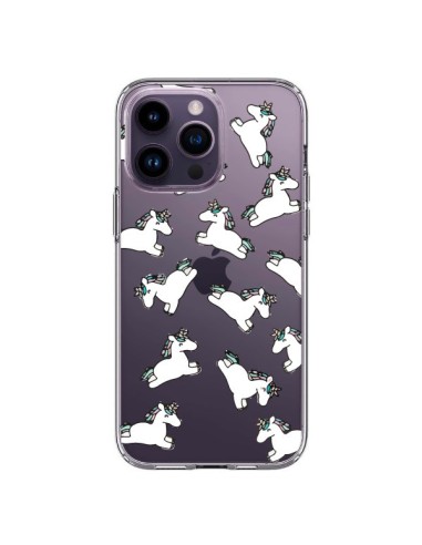 Coque iPhone 14 Pro Max Licorne Crinière Transparente - Nico