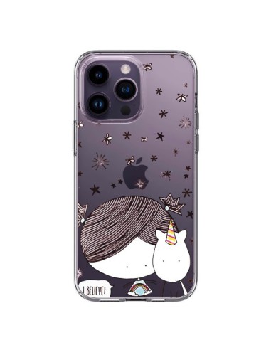 iPhone 14 Pro Max Case Baby and Unicorn I Believe Clear - Nico