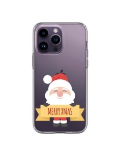 Coque iPhone 14 Pro Max Père Noël Merry Christmas...