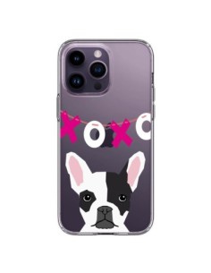 Coque iPhone 14 Pro Max Bulldog Français XoXo Chien...