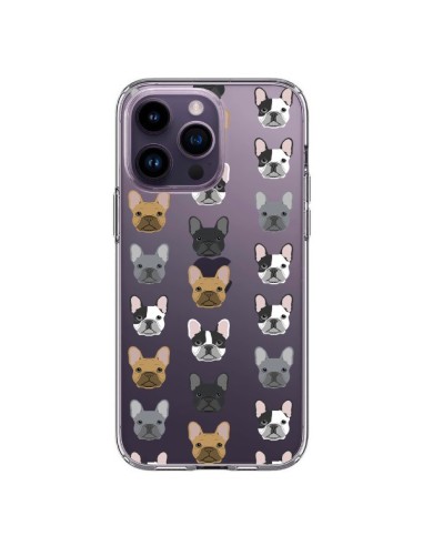 Coque iPhone 14 Pro Max Chiens Bulldog Français Transparente - Pet Friendly