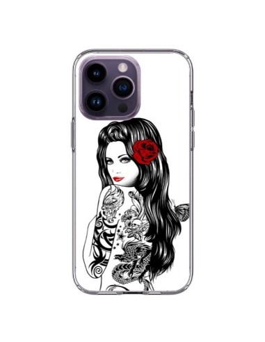 Coque iPhone 14 Pro Max Tattoo Girl Lolita - Rachel Caldwell