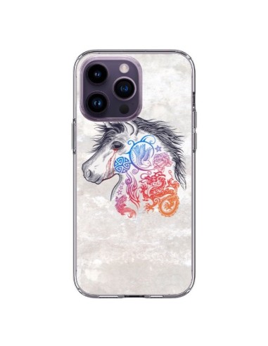 Cover iPhone 14 Pro Max Unicorno Muticolore - Rachel Caldwell
