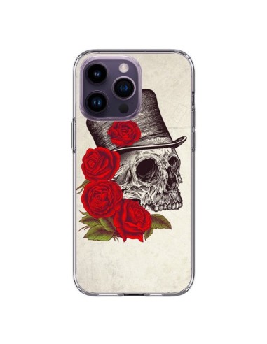 Coque iPhone 14 Pro Max Gentleman Crane Tête de Mort - Rachel Caldwell