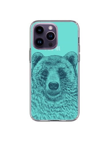 Coque iPhone 14 Pro Max Bear Ours I like You - Rachel Caldwell