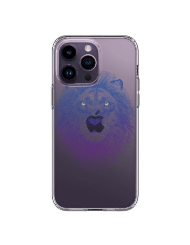 Coque iPhone 14 Pro Max Lion Animal Transparente - Rachel Caldwell