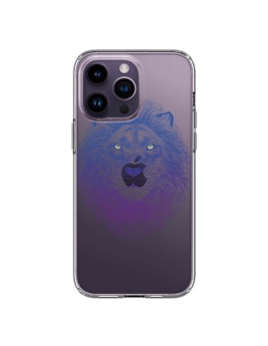 Cover iPhone 14 Pro Max Leone Animale Trasparente - Rachel Caldwell