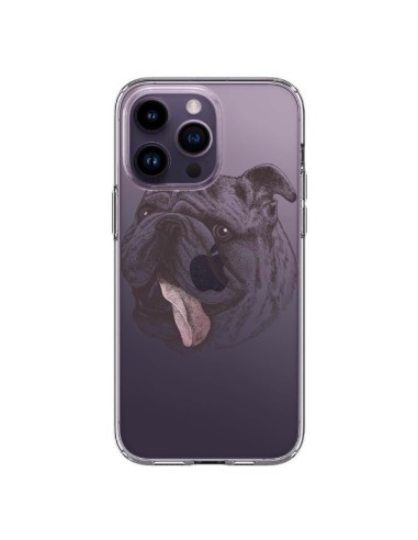Coque iPhone 14 Pro Max Chien Bulldog Dog Transparente - Rachel Caldwell