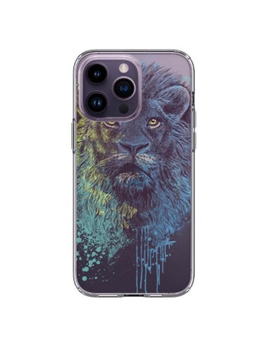 Coque iPhone 14 Pro Max Roi Lion King Transparente - Rachel Caldwell