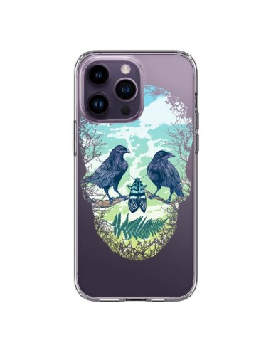 Coque iPhone 14 Pro Max Tête de Mort Nature Transparente - Rachel Caldwell