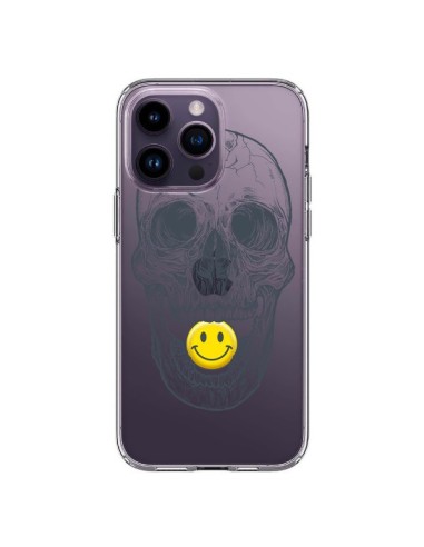 Cover iPhone 14 Pro Max Teschio Sorriso Trasparente - Rachel Caldwell