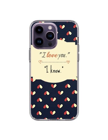 Cover iPhone 14 Pro Max I Love you - R Delean