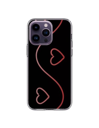 Coque iPhone 14 Pro Max Coeur Love Rouge - R Delean