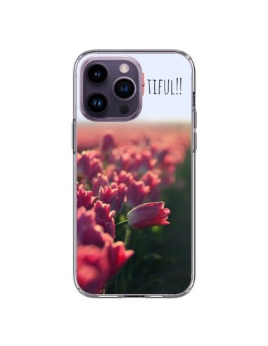 Cover iPhone 14 Pro Max Be you Tiful Tulipani - R Delean